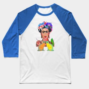 Lizards ,rare cats and Frida ( in my versión) Baseball T-Shirt